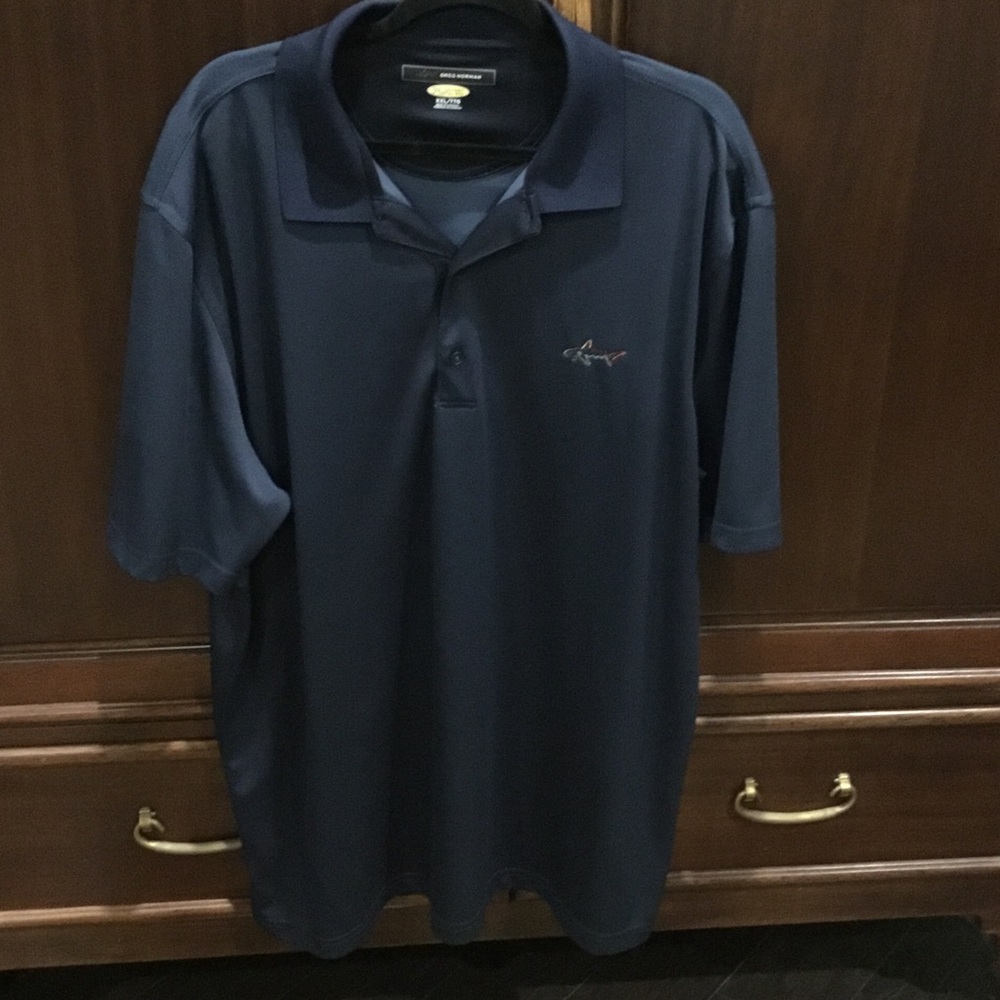 Greg Norman Collection Navy Polo Shirt - Picture 1 of 6